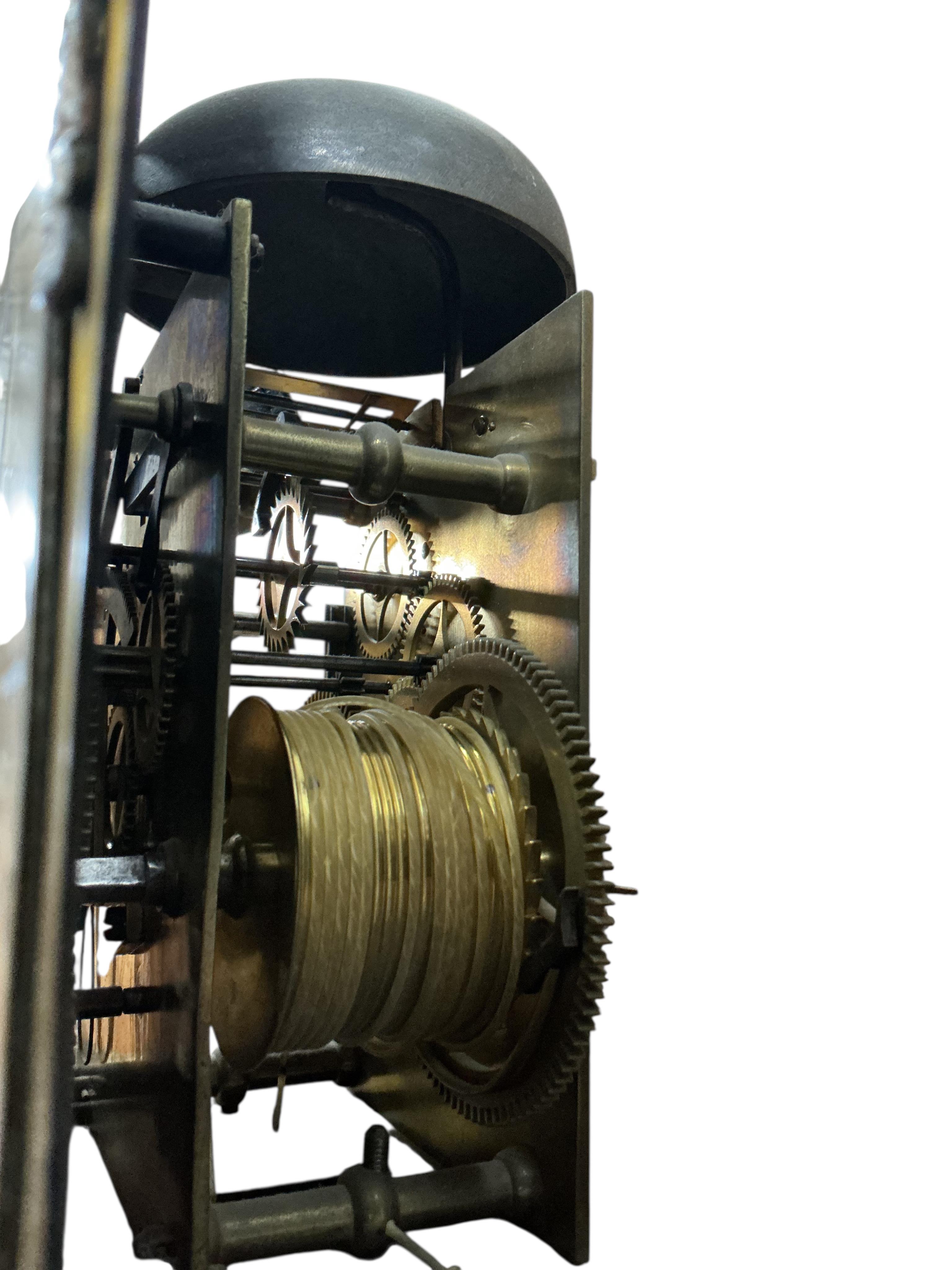 A George III oak eight day longcase clock signed William Vise, Wisbech, height 222cm